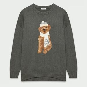 NWT - Aritzia Sunday Best Cotton Charm Peggy Icon Sweater Sz Small Fern Cashmere